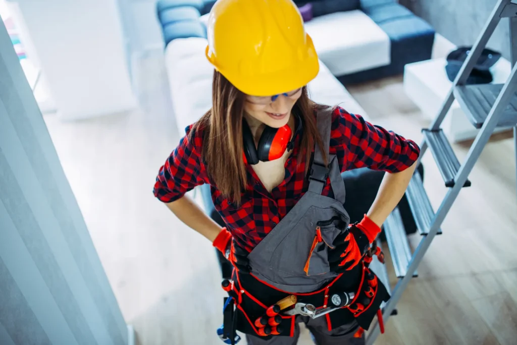 Handyman completing residential home maintenance in Sioux Falls