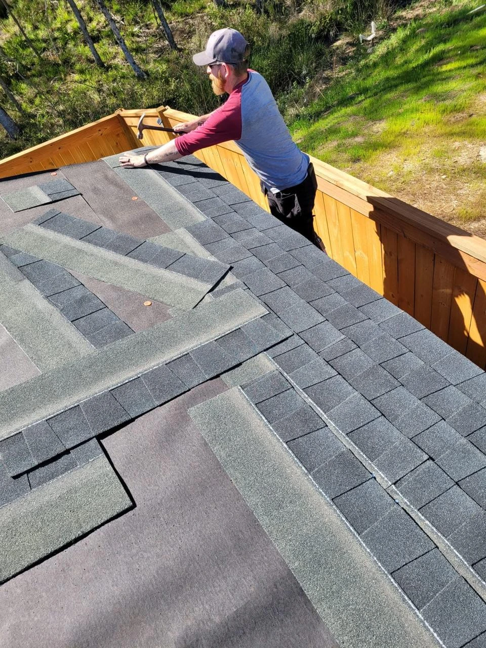 Handyman performing home repair inside a residential property